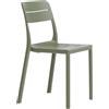 NARDI - Sedia impilabile Cassia - Verde - Resina in fibra di vetro - Designer Raffaello Galiotto