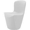 Slide - Sedia Zoe - Bianco - Polietilene - Designer Guglielmo Berchicci