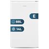 HYUNDAI Frigorifero bianco, 1 anta, HR85500EC, capacità 102 litri, tecnologia ciclica, basso livello acustico, porta reversibile, apertura tipo maniglia, classe energetica E
