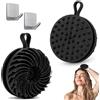 LIWAILIWAI 2 Pezzi Spugna Doccia Silicone(Con 2 Ganci) Spazzola Corpo Silicone丨Spugna Silicone,Spazzola Doccia in Silicone Per Massaggio Alla Testa,Esfoliante,Delicata,Schiuma Bene,Facile Da Pulire