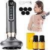Generico Velessa Massaggiatore Anticellulite Elettrico con Aspirazione Regolabile - Masseur Anti Cellulite, Ventouse Cellulite, 12 Livelli, Riscaldamento, Gua Sha Vacuum per Corpo, Gambe e Glutei (Grigio)