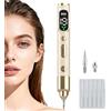 Beghdhu Penna per la rimozione di porri, Rimuove Voglie Verruche Skin Tag Remover con 19 Livelli Regolabili e Luce LED per Nei, Verruche, Lentiggini, Macchie Scure