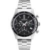 Lorenz - Orologio Sportivo da Uomo - Orologio Cronografo al quarzo Swiss Made Modello Montecarlo 090013AA - Orologio Subacqueo con Cinturino in Acciaio