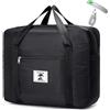 SUCIKORIO 40X30X15cm Air France British Airways Jet 2 Bagaglio a Mano Borsa da Viaggio Impermeabile Oxford Borsone da Viaggio Pieghevole 18L Borsoni Travel Bag Unisex Weekender con Pesa Valigia, Nero
