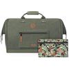 Cabaïa CABAIA - Duffle Adventurer Travel Bag 40L Busan - Bagaglio a mano 45x30x29 cm - Idrorepellente e Vegan - 2 tasche - Scomparto per le scarpe - Borsa per il weekend, borsa sportiva - Verde