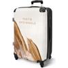 NoBoringSuitcases.com® Valigia Media Rigida 67 cm 72L, Grande Trolley Leggero da Stiva 20 kg, Bagaglio con Paillette Dorate, 6 Design