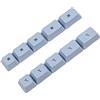 YMDK Carbon Godspeed White OEM Profile PBT Dye Sub Keycaps Mac Keycaps per tastiera meccanica Cherry MX (blu)