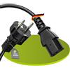 PerfectHD Perfect Cavo di alimentazione Euro, spina Schuko dritta a presa IEC C13 dritta, cavo di alimentazione accessorio per elettrodomestici, 3,00 m, nero