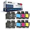 Print-Klex 10 X cartucce inchiostro compatibili per Brother LC900 DCP 315 CN DCP 340 CW DCP 340dcw MFC 210 MFC 210 C MFC 210 CN MFC 215 C - Confezione Risparmio - Color Office Serie LC 900 K LC 900 C LC 900 m