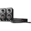 Teufel Theater 500S KOMBO 2, Sistema Audio Stereo con Altoparlanti Stereo HiFi con Bluetooth aptX, WLAN, Radio Digitale DAB+, Ricevitore CD, Nero