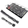 WWHJR Convertitore RGB 12 V ADD-RGB a 5 V ARGB Hub di trasferimento Hub ventola controllo velocità ventola 4PWM supporta ventola con hub di trasferimento RGB di raffreddamento a 3 pin/4 pin