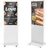 JASZDOT Monitor Pubblicitario da 43'' FHD LCD Digital Signage, Bianco Schermo Non-touch Screen Display Pubblicitario Riproduzione automatica, Supporto USB/HDMI/WiFi, Android OS