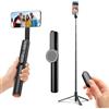 Moman Treppiede Smartphone Bastone Selfie Magnetico | 167cm, a Doppia Faccia, Trepiedi con Installazione Automatica Telecomando Wireless per Cellulari iPhone e Android