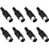 VGOL 8 connettori a 5 poli, spina DIN per saldatura, per mixer, tamburo elettronico amplificatore microfono