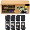 AUNNSY Per Xerox 6125 Cartucce Toner Sostituzione Compatibile Per 106R01334 106R01331 106R01332 106R01333,Per Phaser 6125 6125N BCMY 4 color