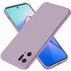 EASSGU Custodia per OPPO Find X5 (6.55 Inches), Cover Morbida in Silicone TPU - Erba Viola