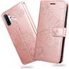 DENDICO Cover per Galaxy Note 10 Plus/Galaxy Note 10 Plus 5G, Portafoglio Custodia in PU Pelle per Samsung Galaxy Note 10 Plus / 5G, Antiurto Cover a Libro con Slot per Carte, Oro Rosa