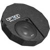 Option DRIVE10FLAT-BRP-D2 - Subwoofer passivo da 25 cm (300 Watt RMS) con doppia bobina oscillante 2 x 2 Ohm, subwoofer piatto con altezza 13 cm