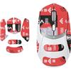 daunke 1 set di nastro antiscivolo per mouse Logitech G309, autoadesivo, taglio di precisione, assorbe il sudore, facile da montare, kit di aggiornamento professionale per mouse, modello rosso