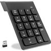 AYHYHLJZJ Tastiera Digitale Wireless, Tastiera Digitale Bluetooth, Tastiera Digitale Ergonomica Portatile Mini con Ricevitore USB, Tastiera di Calcolo Desktop 18 Tasti per Laptop/Surface Pro/PC (nero)