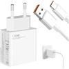 Menibeuty Caricatore Mi da 120 W, caricatore di ricarica rapida con cavo USB-C da 6 A e 1,5 m, caricabatterie ultra veloce per Mi Note 13, 12, 11 Pro, Mi 13x, Poco M6, X5, M5s, M4 e altri dispositivi