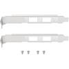 Briny River 2X Staffe Alte Complete Compatibile con Mellanox CX4121A MCX4121A Connectx-5 25GbE con Viti