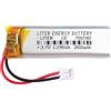 Liter energy battery Batteria 701240 LiPo 3.7V 350mAh 1.295Wh Ricaricabile Connettore PH2.0 (JST-PHR-02) Tipo B Litio: Assicurarsi che la polarità del dispositivo corrisponda 42x12x7mm (PH2|350mAh|701240)