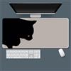 Surwin Tappetino per Mouse Grande Tappetini Mouses Gaming Tappetino Mouse da Tavolo xxl Stampa Gatto Tappeti Mousepad Base in Gomma Antiscivolo (Cachi,900x400mm)