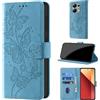 CaseGla Cover per Xiaomi Redmi Note 13 Pro 4G / Poco M6 Pro 4G [Blocco RFID] Custodia Portafoglio Premium Pelle PU Wallet Case Flip Libro con Porta Carte Slot Supporto, Azzurro