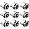 FOMIYES Caricabatterie USB Adattatore Magnetico USB-C Di Ricambio 9 Pcs Cavo Tipo C Adattatore Di Caricatore Magnetico Punta Di Ricambio Connettore Adattatore Del Cavo Del Telefono Magnetico