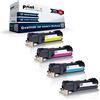 Print-Klex Cartucce Toner Compatibili Sparset (Tutti i Colori) per Dell 1320C 1320CN 59310258 DT615 59310262 T102C 59310259 KU051 59310261 WM138 59310260 PN124