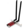 Sxhlseller Scheda PCIE WiFi 6E, Adattatore WiFi Triple Band 4200Mbps 2.4GHz/5GHz/6GHz per Computer Desktop, Bassa Latenza
