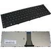 Trade-Shop Tastiera originale QWERTZ per laptop tedesca con telaio nero per Lenovo Ideapad PK131BJ2A05 PK131BJ2A19 PK131K42A00 R0A T6G1 T6G1-PO T6G1-SPA T6G1B-GE TEC6 (layout tastiera tedesco)