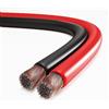 conecto cavo per altoparlanti, cavo per altoparlanti CCA, 2x1.50mm² colore: rosso/nero 30 metri