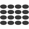 QUARKZMAN 16 Pezzi Piedini Isolanti Monofaccia Per Altoparlanti, 50mmx5mm Base Antiscivolo In Schiuma Assorbimento Urto Piedistallo Per Amplificatore Tappetino Per Altoparlanti, Nero