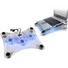 GrecoShop Notebook cool pad/Alza notebook con ventole raffredamento/Ventole per pc