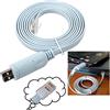 Wfoetoan Wfortune Cavo console da USB a Rj45, cavo rollover per Windows/Vista/MAC/Linux blu USB blu USB Blue