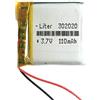 Liter energy battery Batteria 302020 LiPo 3.7V 110mAh 0.407Wh 1S 5C Liter Energy Battery per l'elettronica Ricaricabile Telefono Portatile Smartwatch Orologio GPS - Non adatto per Radiocomando 22x20x3mm (110mAh|302020)