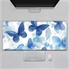 Treer Stampa Floreale 3D Tappetino Mouse, Tappetino Mouse XXL/XL/L, Tappetino Mouse Gaming con Base Gomma Antiscivolo e Bordi Cuciti, Mouse Pad per Ufficio e Casa (Farfalla,900x400mm)