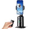 PORFOYO Gimbal per cellulare, con riconoscimento automatico del viso e tracciamento a 360 gradi, treppiedi per smartphone con telecomando, controllo gestuale, per Vlog TikTok Live Video Registrazione Gimbal