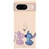 LA CASA DE LAS CARCASAS Custodia compatibile con Google Pixel 8 ufficiale Disney Angel & Stitch Bacio per proteggere il tuo cellulare. Custodia in silicone trasparente flessibile
