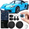 FUYAOSC GPS Tracker per Auto, 2PCS Localizzatore Bluetooth Compatibile per Android senza ABO, Copertura Globale In Tempo Reale Tracciare Magnetico GPS, Air Tracker Android Nascosto per Auto e Moto (Nero)