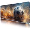 Kinntn Tappetino Mouse 800x300 mm, Tappetino Mouse Gaming Calcio, Mousepad Sport con Base in Gomma Antiscivolo, Superficie Speciale, Migliorare la Precisione e la Velocità, per Computer, PC, Laptop, H-84