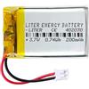 Liter energy battery Batteria 402030 LiPo 3.7V 200mAh 0.74Wh Ricaricabile Connettore PH2.0 (JST-PHR-02) Tipo B Litio: Assicurarsi che la polarità del dispositivo corrisponda 32x20x4mm (PH2|200mAh|402030)