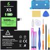 LL TRADER Batteria per iPhone XS, 5000mAh e Kit di Riparazione