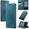 Cracedily Cover per iPhone SE 3/2 Case, Libro Custodia Portafoglio Premium Pelle PU, Slot Scheda, RFID Shieldon, Chiusura Magnetico Aletta Antiurto Case Custodia per iPhone 8/7/6, Blu-verde