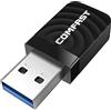 Sxhlseller Adattatore WiFi Wireless USB 3.0 con Antenna Dual Band, Adattatore di Rete Ad Alta velocità 867Mbps per 7/8/8.1/10, OS 10.9-10.15 (BLACK)