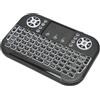 Elprico TastieraWireless con Touchpad, Controller Tastiera Portatile Ricaricabile Multitouch RF da 2,4 GHz per PC, Fire Stick, iOS, OS X,