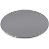 Thingy Club ThingyClub - Supporto girevole in alluminio resistente, girevole a 360°, per monitor a schermo piatto, TV e altoparlanti stereo, rotondo da 21,6 cm, colore grigio
