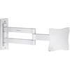 ProperAV Supporto da parete per TV da 13, 19, 22, 23, 24, 28, inclinabile 70°, VESA max 100x100, colore: Bianco